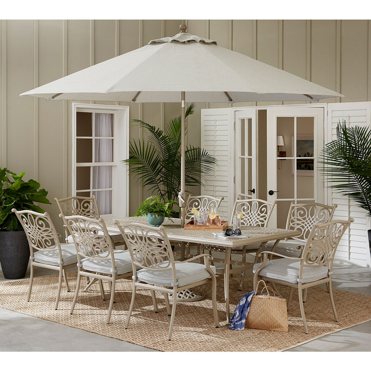 8 Person Rectangular Outdoor Dining Set